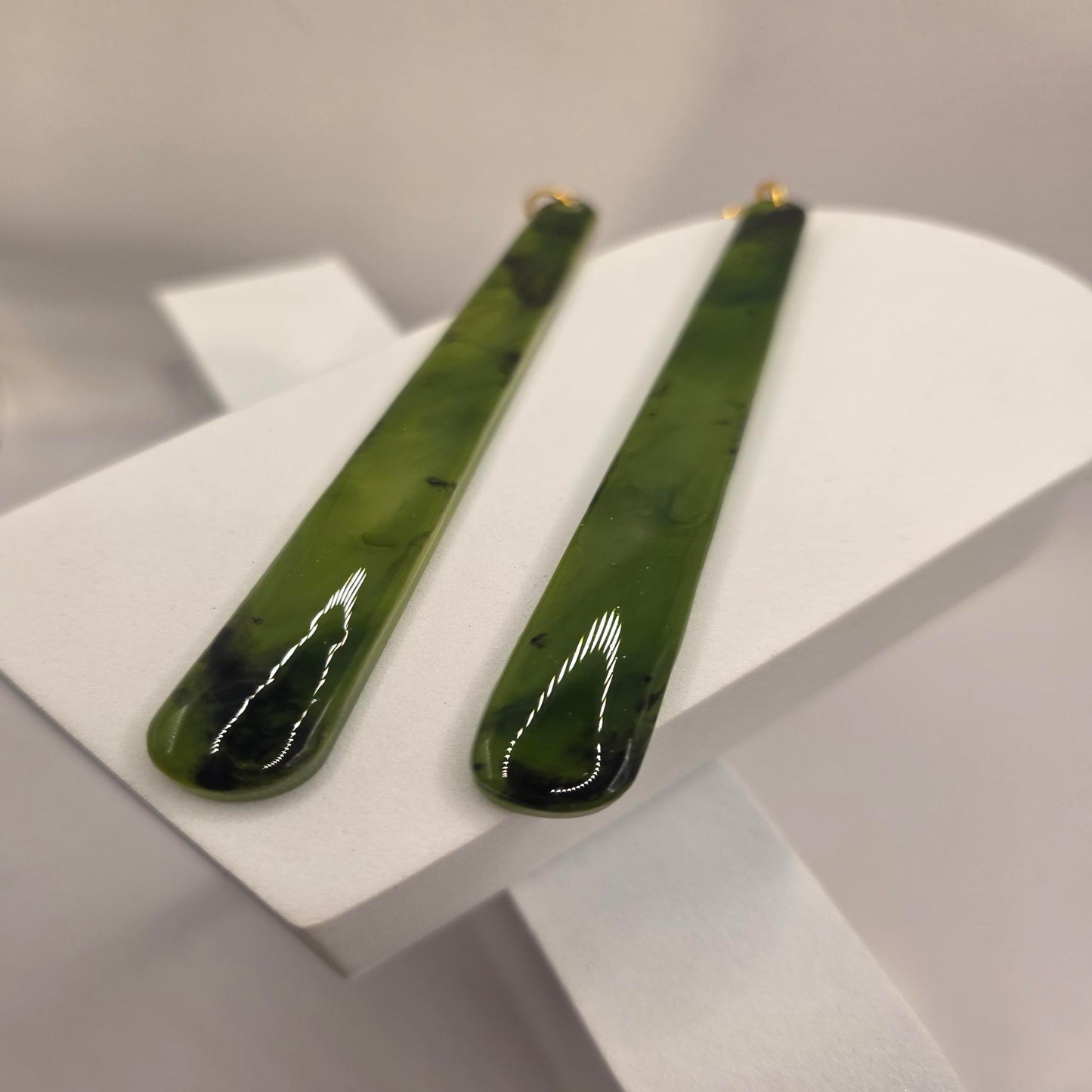 Pounamu Kahurangi inspired | Long teardrop